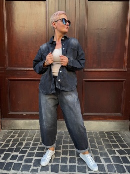 Kurtka Jeans KAREN SUN SUN czarna