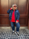 Kurtka Jeans KAREN SUN SUN granatowa