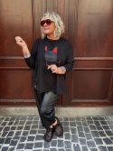 Longsleeve bluzka UPSALA Rivabella KURA czarna