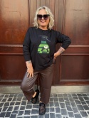 Longsleeve bluzka UPSALA Rivabella czarny LUK