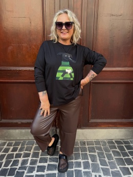 Longsleeve bluzka UPSALA Rivabella czarny LUK