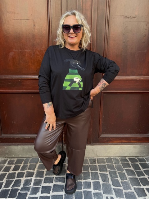 Longsleeve bluzka UPSALA Rivabella czarny LUK