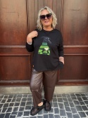 Longsleeve bluzka UPSALA Rivabella czarny LUK