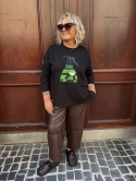 Longsleeve bluzka UPSALA Rivabella czarny LUK