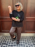 Longsleeve bluzka UPSALA Rivabella czarny LUK