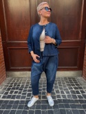 Spodnie Jeansy GREK Sun Sun granatowe