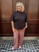 T-shirt bluza BINA Me Gusta czekoladowy