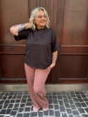 T-shirt bluza BINA Me Gusta czekoladowy