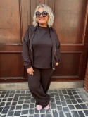T-shirt bluza BINA Me Gusta czekoladowy
