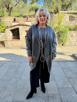 Blezer kardigan AREA Any szary
