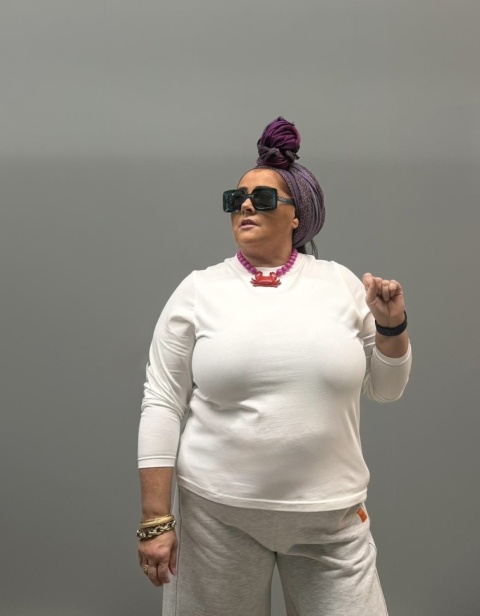 Bluzka CESARIA Rivabella biały