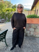 Bluzka RAYA czekolada / czarny
