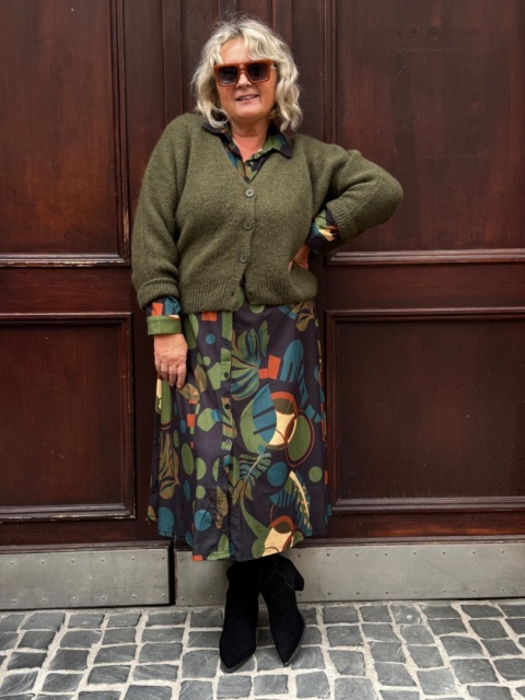 Sweter OPIO zielony