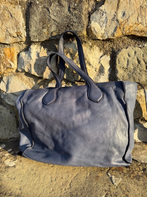 Torebka skórzana SZOPERKA 2 blue