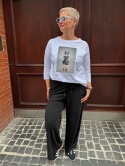 Longsleeve bluzka BATER królik biała
