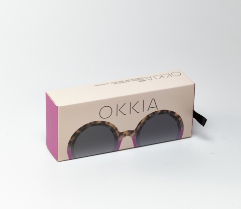 Okulary 014 MONICA Okkia havana pink