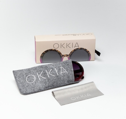 Okulary 014 MONICA Okkia havana pink