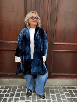 Płaszcz marynarka blezer KELLY Wendy Trendy indygo
