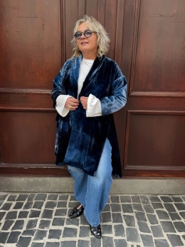 Płaszcz marynarka blezer KELLY Wendy Trendy indygo
