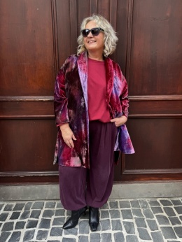 Płaszcz marynarka blezer KELLY Wendy Trendy jeżyna
