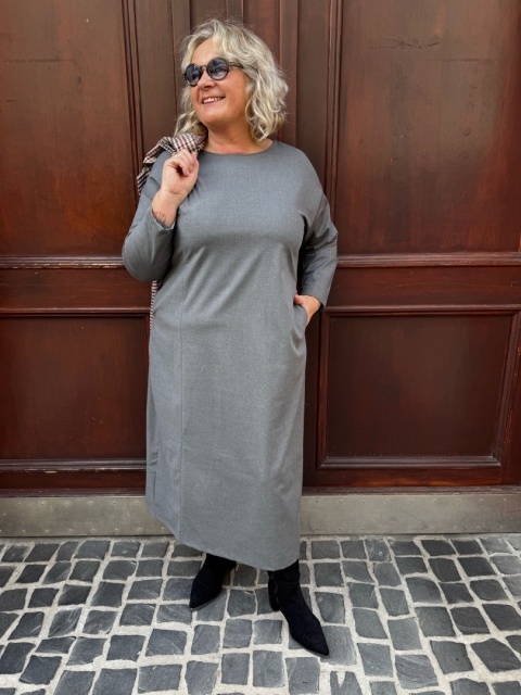 Sukienka GRACE Wendy Trendy szara