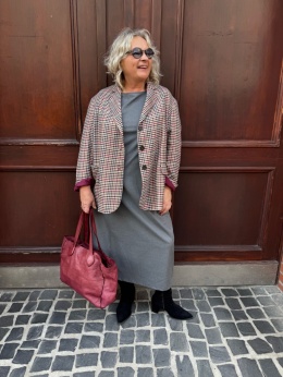 Sukienka GRACE Wendy Trendy szara