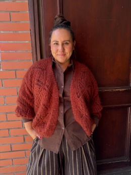 Sweter ABBA terakota