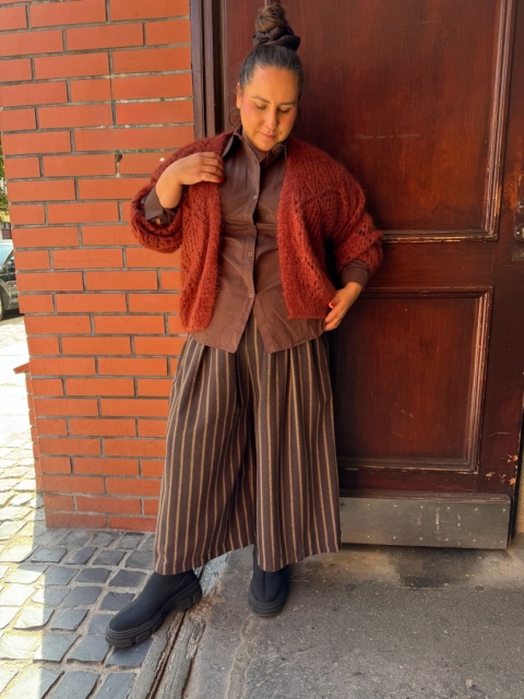 Sweter ABBA terakota