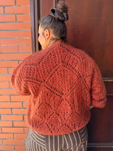 Sweter ABBA terakota