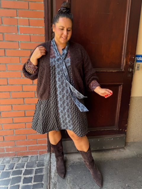 Sweter ABBA czekolada