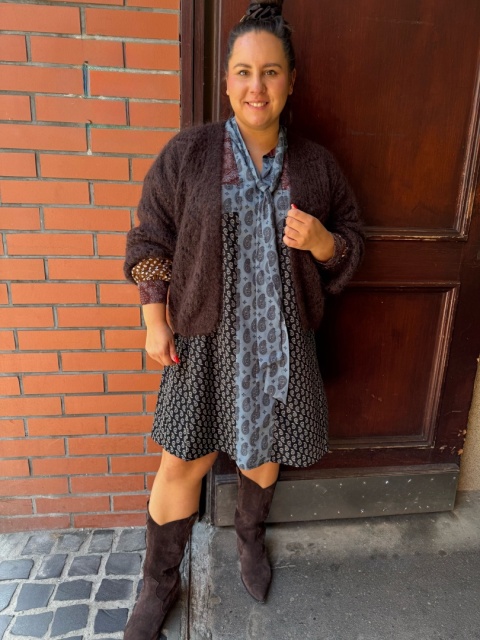 Sweter ABBA czekolada