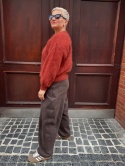 Sweter WOOD terakota