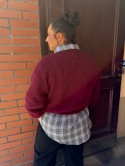 Sweter WOOD jeżyna