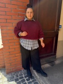 Sweter WOOD jeżyna