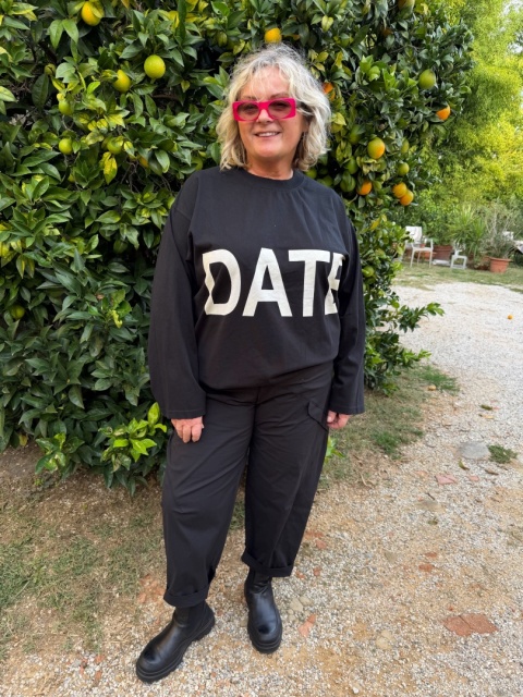 Bluzka longsleeve DATE Degrees czarna