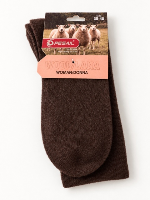 Skarpety Merino czekolada
