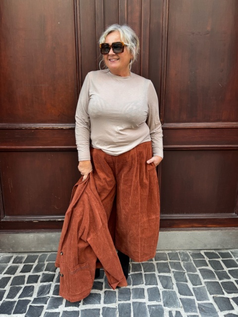 Spodnie MIRKA Gioya brandy