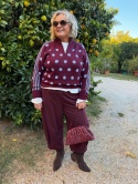 Sweter DOT burgund Blue