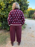 Sweter DOT burgund Blue