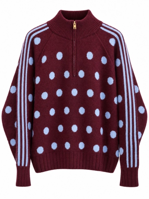 Sweter DOT burgund Blue