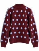Sweter DOT burgund Blue