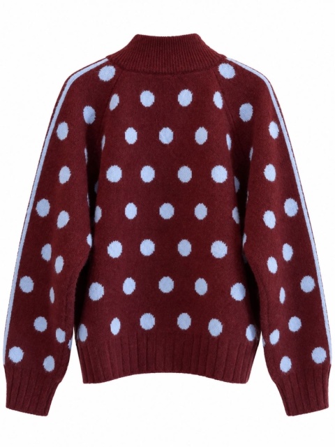 Sweter DOT burgund Blue