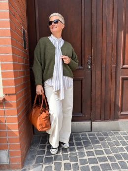 Sweter OPIO zielony