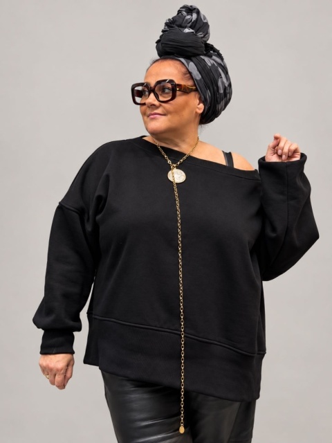 Bluza Viva Rivabella - swobodna forma w kategorii premium czarna