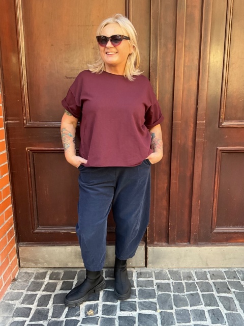 Bluzka Bluza FIDŻI Wendy Trendy burgund