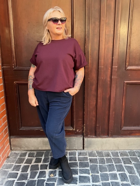 Bluzka Bluza FIDŻI Wendy Trendy burgund