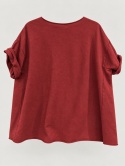 Bluzka Bluza FIDŻI Wendy Trendy bordo