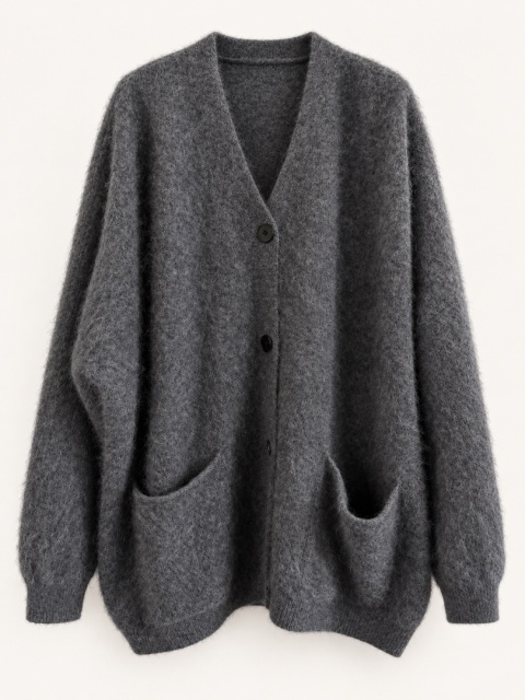 Kardigan sweter Lumi — wełna z kaszmirem | Premium