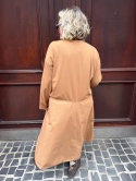 Sukienka Moka — bawełniany oversize z kieszeniami Wiya camel
