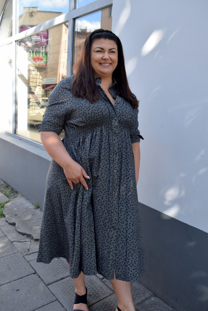 Sukienka MIKA szary jeans Sukienka MIKA szary jeans